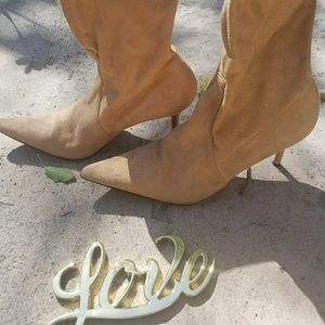 casadei suede boots size 10.5